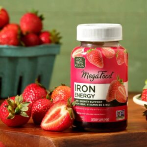 With a delicious strawberry flavor and its unique 3-in-1 formula, Iron Energy Gummies help power your busiest days so you can keep doing what you love.